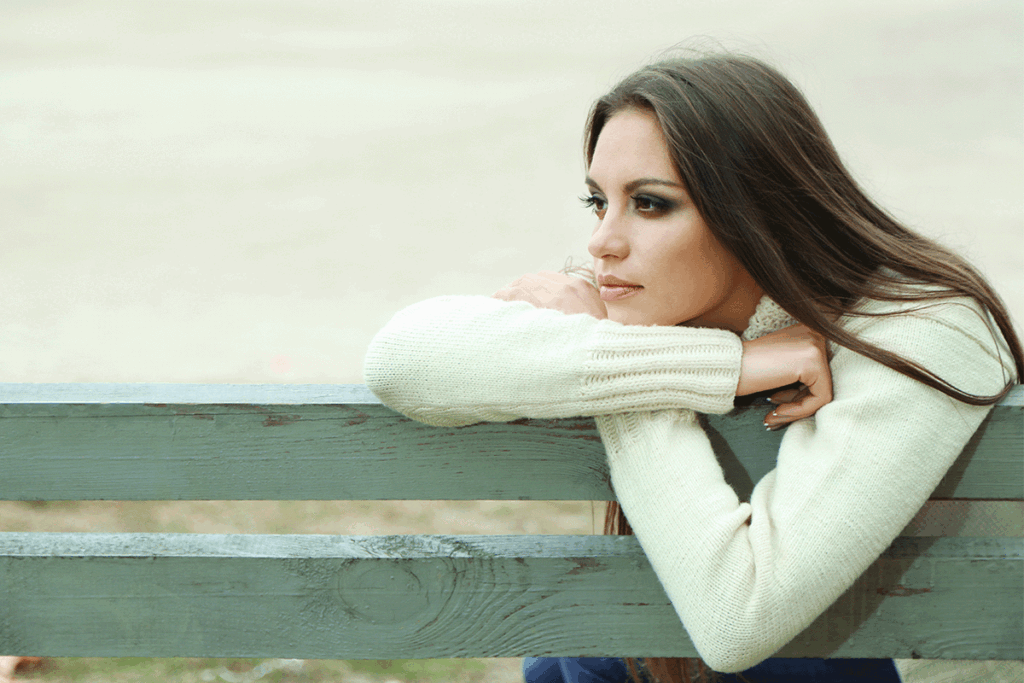 Woman deep in though at the Jupiter counseling office of Jupiter Community Counseling